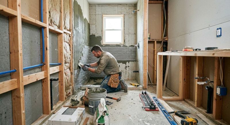Bathroom Floor Replacement in Alpharetta, GA