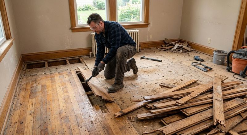 Hardwood Floor Removal in Alpharetta, GA