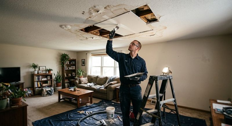 Water Damage Ceiling Repair in Santa Rosa, CA